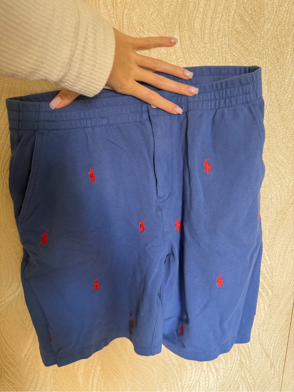 Polo by Ralph Lauren Blue Shorts with Red Embroidered Pony